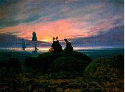 Caspar David Friedrich Moonrise Over the Sea USA oil painting artist